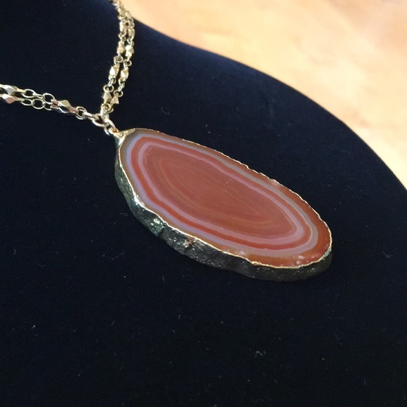 Heather Gardner Agate Slice Necklace - Picture 7 of 16